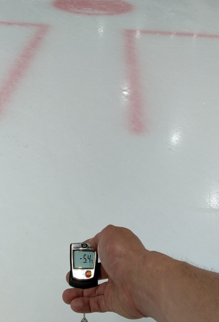 температура льда для хоккея